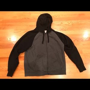 Champion Black & Gray Hooded Sweatshirt